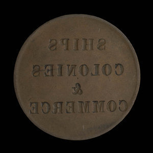 Canada, unknown, 1/2 penny : 1835