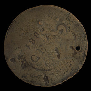 Canada, unknown, 1/2 penny : 1838