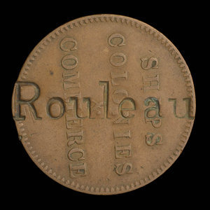 Canada, unknown, 1/2 penny : 1835