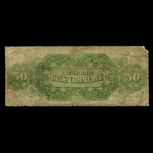 Canada, Canadian Bank of Commerce, 50 dollars : July 1, 1870