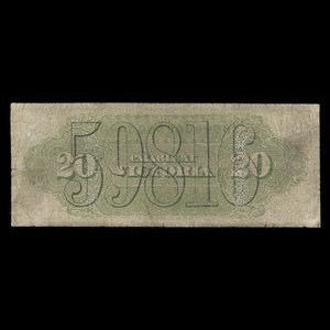 Canada, Bank of British Columbia, 20 dollars : June 1, 1879