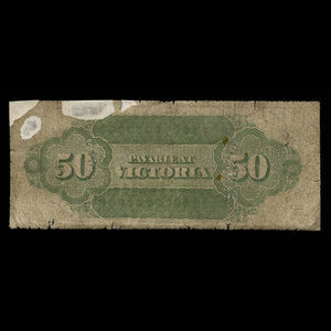 Canada, Bank of British Columbia, 50 dollars : June 1, 1879