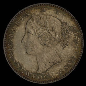 Canada, Victoria, 10 cents : 1865