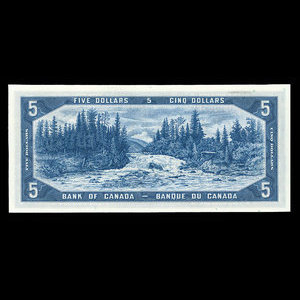 Canada, Bank of Canada, 5 dollars : 1954