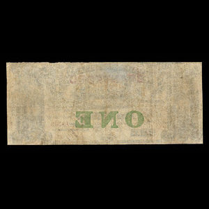 Canada, Bank of Montreal, 1 dollar : January 1, 1849