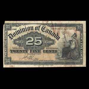 Canada, Dominion of Canada, 25 cents : January 2, 1900