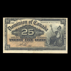 Canada, Dominion of Canada, 25 cents : January 2, 1900