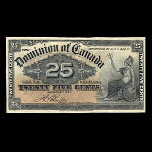 Canada, Dominion of Canada, 25 cents : January 2, 1900