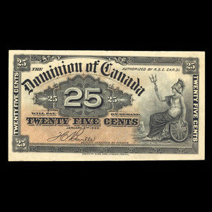 Canada, Dominion of Canada, 25 cents : January 2, 1900