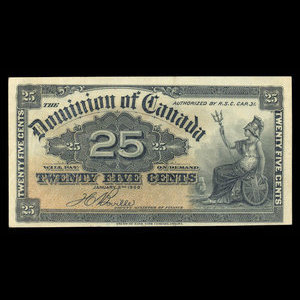 Canada, Dominion of Canada, 25 cents : January 2, 1900