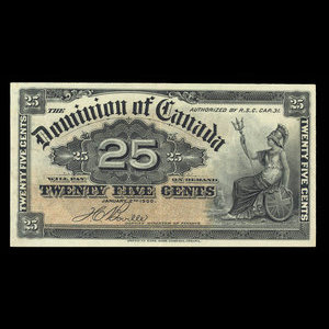 Canada, Dominion of Canada, 25 cents : January 2, 1900