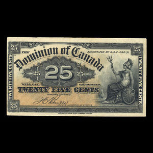 Canada, Dominion of Canada, 25 cents : January 2, 1900