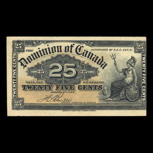 Canada, Dominion of Canada, 25 cents : January 2, 1900