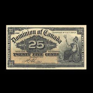 Canada, Dominion of Canada, 25 cents : January 2, 1900