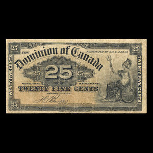 Canada, Dominion of Canada, 25 cents : January 2, 1900