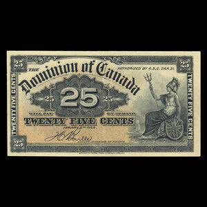 Canada, Dominion of Canada, 25 cents : January 2, 1900