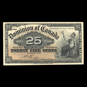 Canada, Dominion of Canada, 25 cents : January 2, 1900