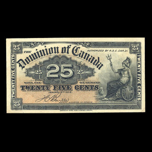 Canada, Dominion of Canada, 25 cents : January 2, 1900