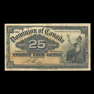 Canada, Dominion of Canada, 25 cents : January 2, 1900