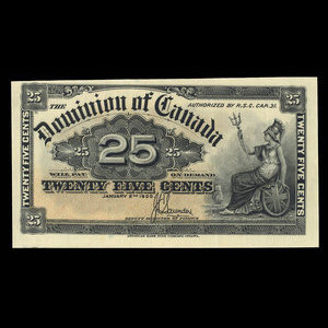 Canada, Dominion of Canada, 25 cents : January 2, 1900