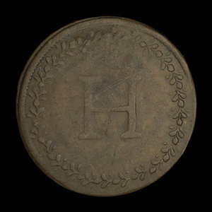 Canada, unknown, 1/2 penny : 1816