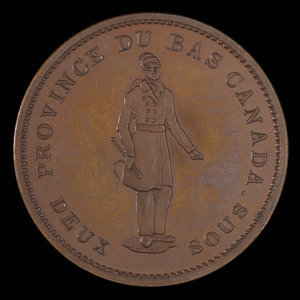 Canada, Quebec Bank, 1 penny : 1837