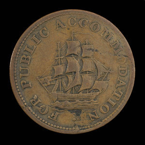 Canada, unknown, 1/2 penny : 1831