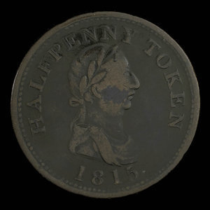 Canada, Hosterman & Etter, 1/2 penny : 1815