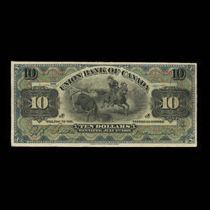 Canada, Union Bank of Canada (The), 10 dollars : July 1, 1912