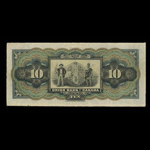 Canada, Union Bank of Canada (The), 10 dollars : July 1, 1912