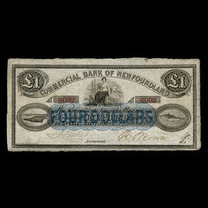 Canada, Commercial Bank of Newfoundland, 1 pound : March 1, 1882