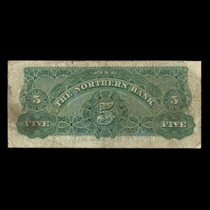 Canada, Northern Bank, 5 dollars : November 1, 1905