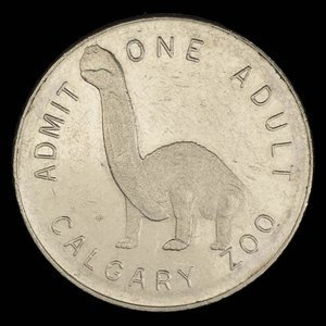 Canada, Calgary Zoo, 1 admission, adult : 1967