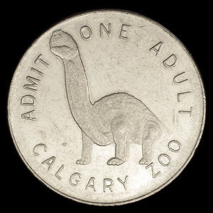 Canada, Calgary Zoo, 1 admission, adult : 1967