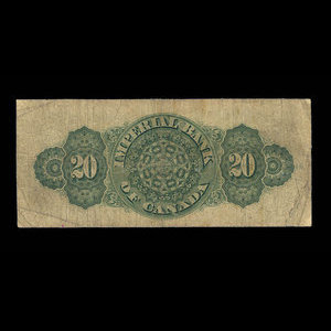 Canada, Imperial Bank of Canada, 20 dollars : May 1, 1906