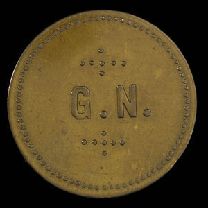 Canada, Gédéon Normandin (G.N.), 5 cents : 1895