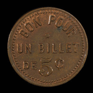 Canada, Ste. Anne Church, 1 admission, 5 cents : 1892