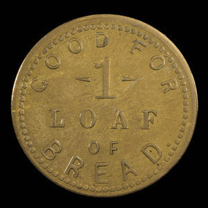 Canada, Scotch Bakery, 1 loaf, bread : 1893