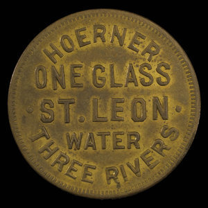 Canada, Hoerner, 1 glass, St. Leon water : 1895