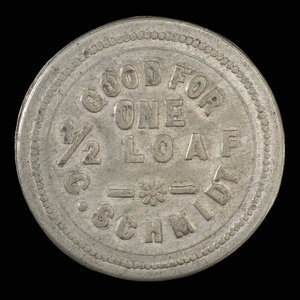 Canada, C. Schmidt, 1/2 loaf, bread : 1908