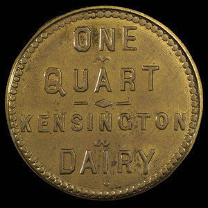 Canada, Kensington Dairy, 1 quart, milk : 1895