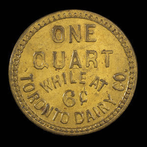 Canada, Toronto Dairy Co., 1 quart, milk : 1895