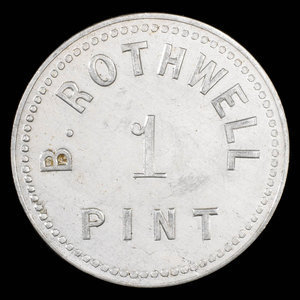 Canada, B. Rothwell, 1 pint, milk : 1892