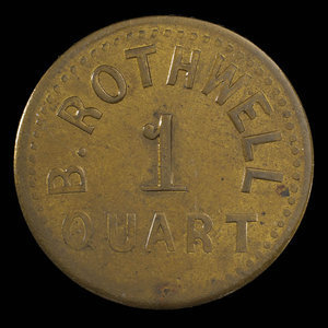 Canada, B. Rothwell, 1 quart, milk : 1893