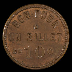 Canada, Ste. Anne Church, 1 admission, 10 cents : 1892