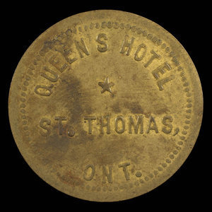 Canada, Queen's Hotel (St. Thomas), 5 cents : 1895