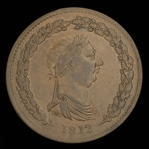 Canada, unknown, 1 penny : 1812