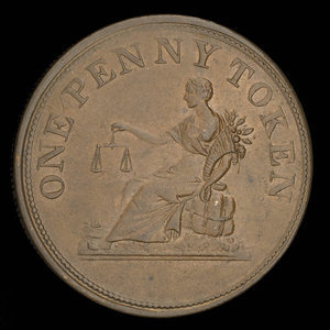 Canada, unknown, 1 penny : 1812