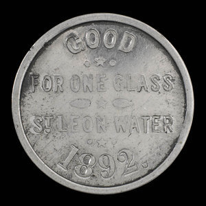 Canada, St. Leon Mineral Water Company Limited, 1 glass, St. Leon water : 1892