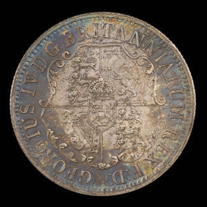 Great Britain, George IV, 1/4 dollar : 1822